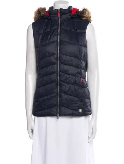 Pre-owned Barbour Down Vest In Blue