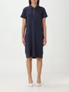 Barbour Celeste Midi Polo Dress In Navy