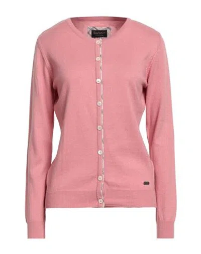Barbour Dress Tartan Woman Cardigan Pink Size 6 Cotton, Cashmere