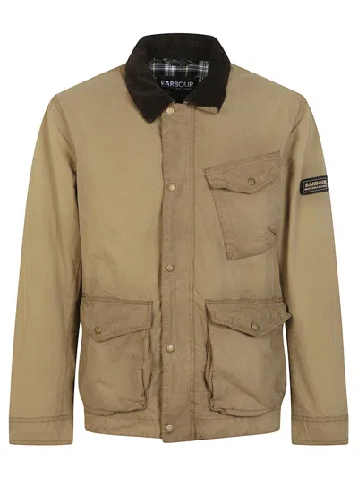 Barbour Drifter Wax Jacket In Neutral