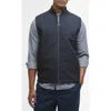 Barbour Dryburn Mixed Media Vest In Blue