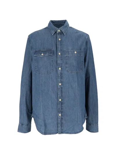 Barbour Dufton Chambray Shirt In Blue