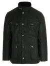 Barbour Tourer Duke Waxed Jacket In Black