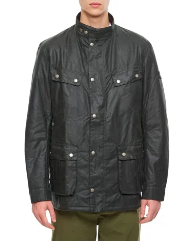 Barbour Duke Wax Jacket In Green
