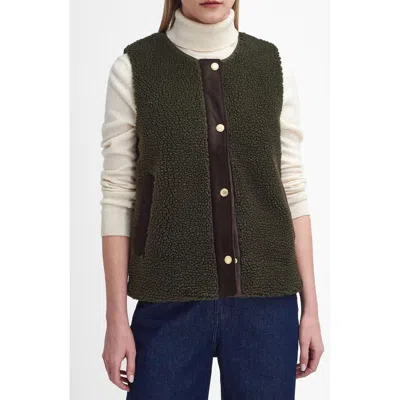 BARBOUR BARBOUR DULSIE HIGH PILE FLEECE QUILTED VEST