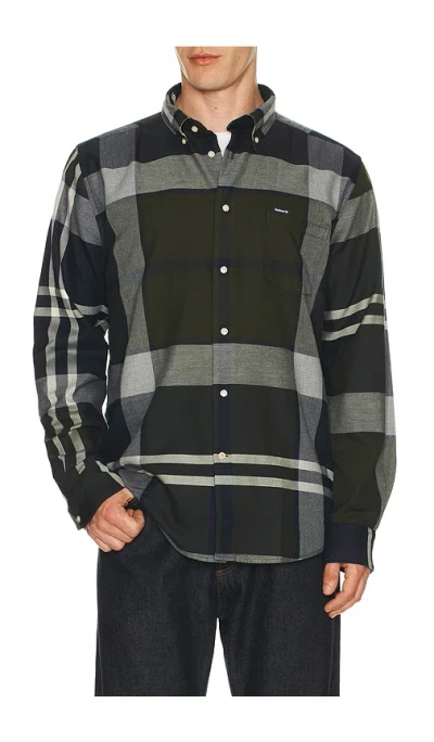 Barbour Dunoon Tartan Tailored Shirt In Black