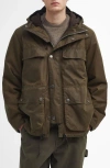 BARBOUR BARBOUR DURHAM WATER RESISTANT WAXED COTTON COAT