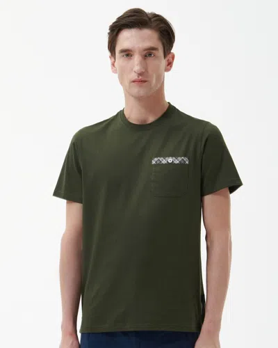 Barbour Durness Mens Pocket T-shirt In Green