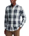 Barbour Edgar Tailored Check Shirt In Blue