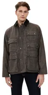 Barbour Mens Olive Check Editor Relaxed-fit Wool Jacket In Brown