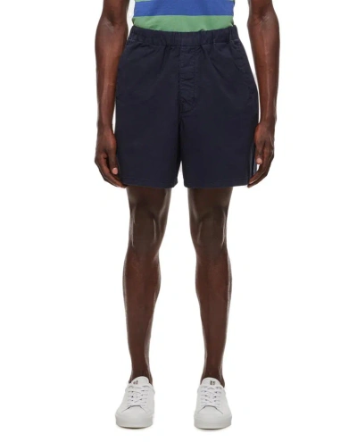 Barbour Elastic Waistband Shorts In Navy