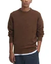 Barbour Elbow Patch Crewneck Sweater In Bracken