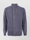 Barbour Elbow Patch Long Sleeve Knit Sweater In Blue
