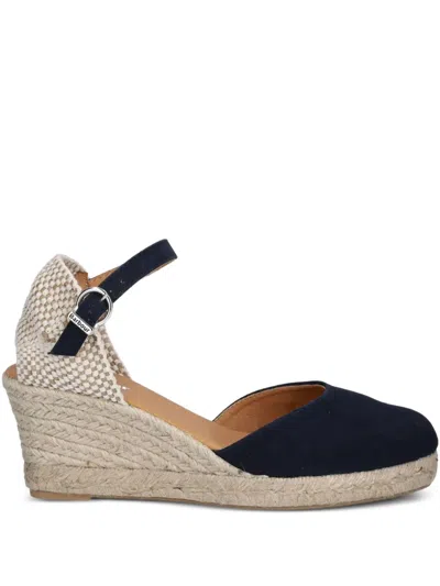 Barbour Elder Wedge Espadrilles In Blue