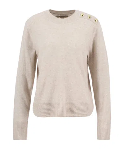 Barbour Eleanor Crew Neck Jumper In Gray