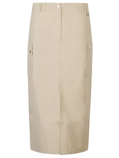Barbour Elegant Mini Skirt For Women In Beige