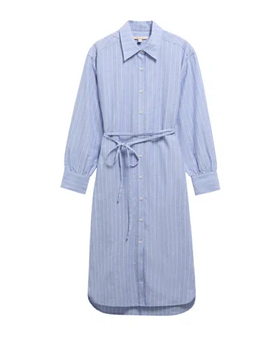Barbour Elegant Shirt Dress In Blue