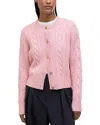Barbour Elina Knitted Cardigan In Pink
