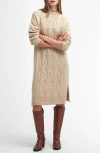 Barbour Elisha Long Sleeve Wool Blend Sweater Dress In Neutral