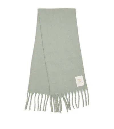 Barbour Ellison Fringed Scarf In Green