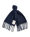 Barbour Ellison Oversize Tassel Scarf In Blue