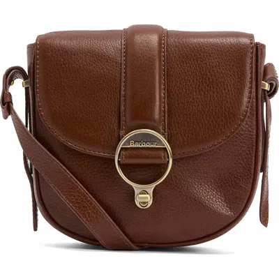 Barbour Elm Leather Crossbody Bag In Brown