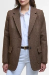 Barbour Elm Wool Jacket In Brown