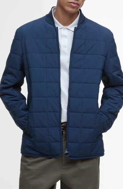 Barbour Elmstone Quilted Jacket In Navy