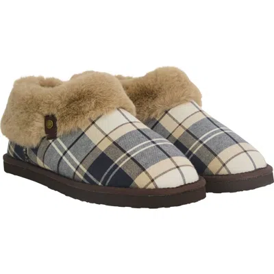 Barbour Eloise Faux Fur Lined Scuff Slipper In Multi