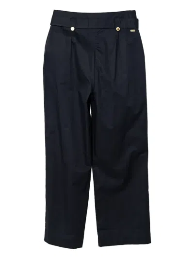 BARBOUR ELSIE BELTED-PLEATED TROUSERS