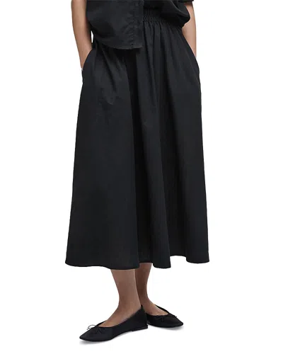 Barbour Elsie Midi Skirt In Black