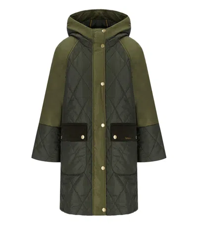 Barbour Elspeth Quilted Green Hooded Jacket