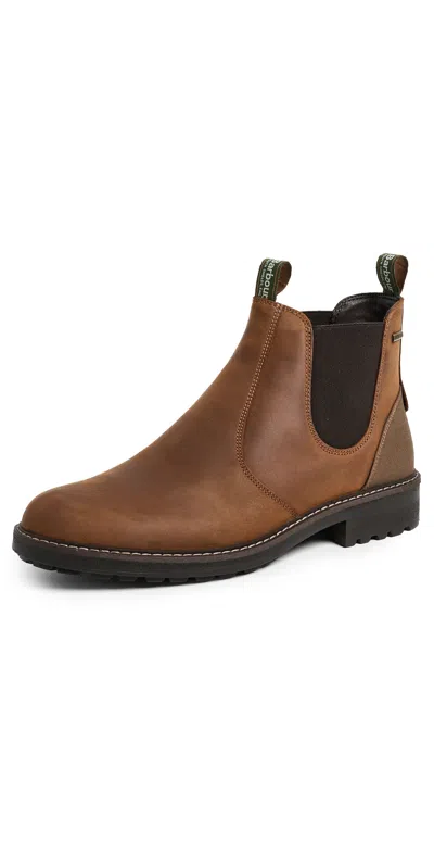 Barbour Embleton Chelsea Boots Teak In Brown