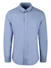Barbour Embroidered Button-down Shirt In Blue
