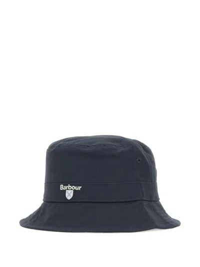 Barbour Embroidered Logo Bucket Hat In Black