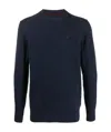 Barbour Embroidered Logo Jumper In Blue