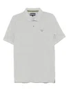 Barbour Denwick Mens Tailored Polo Shirt In Gray