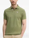 Barbour Embroidered-logo Polo Shirt In Green