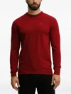 Barbour Embroidered Sweater In Red