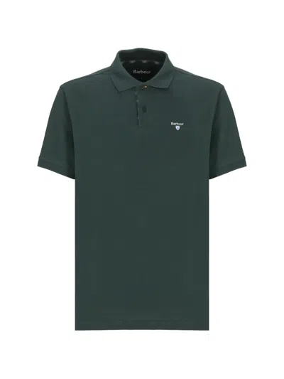 Barbour Embroidered-logo Polo Shirt In Green