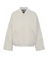 Barbour Emlyn Quilted Bomber Jacket In Gray