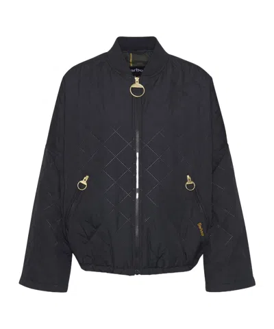 Barbour Emlyn Quilted Pilot Jacket In Black