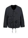 Barbour Endurance Button Multi-pocket Jacket In Blue