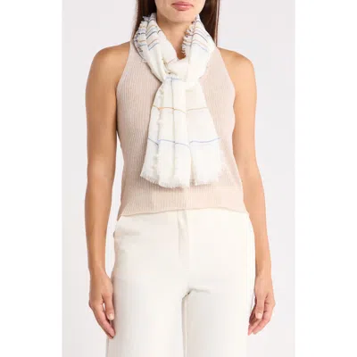 Barbour Erica Stripe Scarf In Breeze