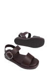 Barbour Erin Sandal In Dark Brown