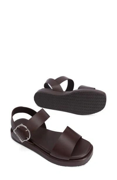 Barbour Erin Sandal In Dark Brown