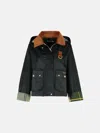 Barbour 'erma' Waxed Cotton Jacket In Black