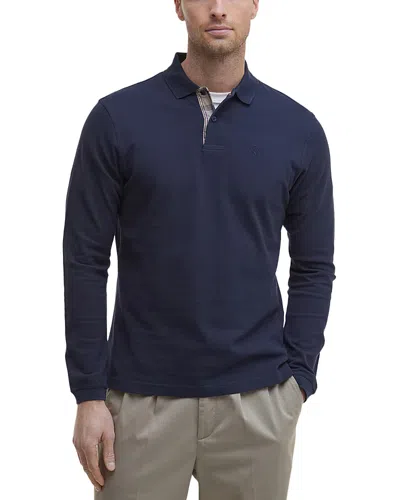 Barbour Essential Cotton Plaid Placket Polo Shirt In Animal Print