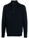 Barbour Patch Wool Quarter Zip Pullover In Ny91