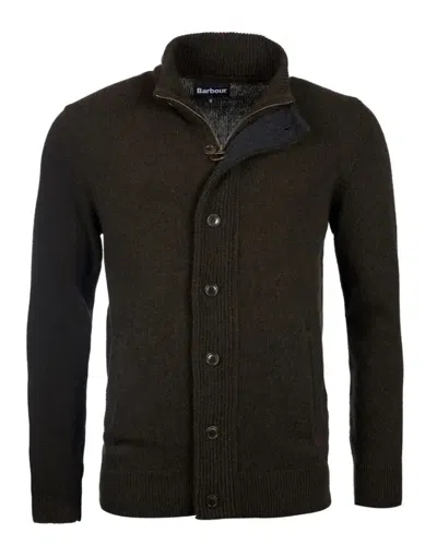 Barbour Essential Patch Zip Through In Brown